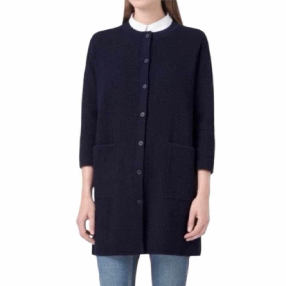 COS Textured Jacquard-knit Cardigan